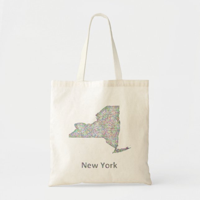 Bolsa Tote Mapa de New York (Frente)