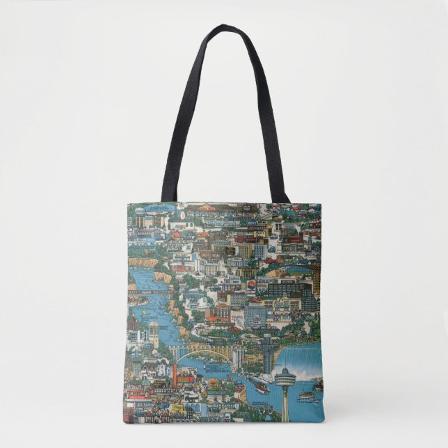Bolsa Tote Mapa de Niagara Falls (Frente)