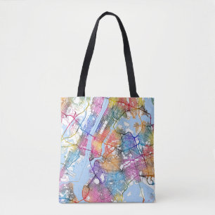 Bolsa Tote Mapa de Nova Iorque Nova Iorque