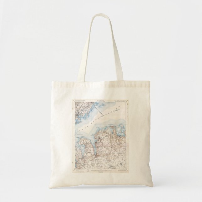 Bolsa Tote Mapa de Nova Iorque para a Ilha de Long Island de  (Frente)