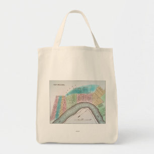 Bolsa Tote Mapa de Nova Orleães, 1837