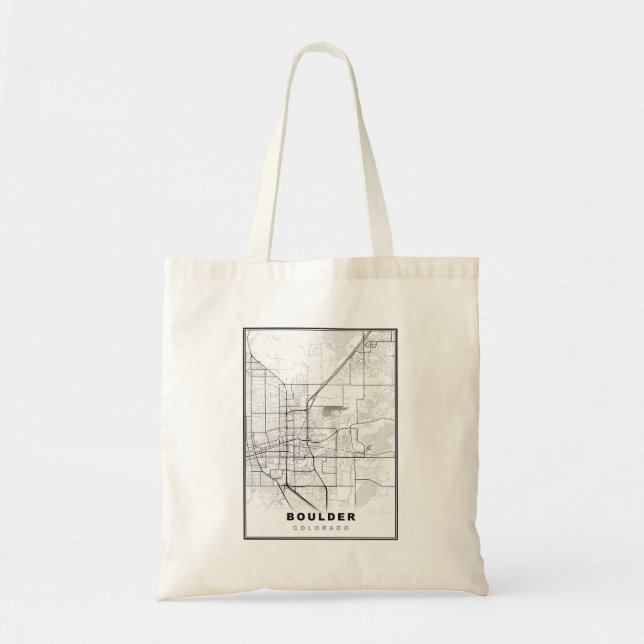 Bolsa Tote Mapa de pedras (Frente)