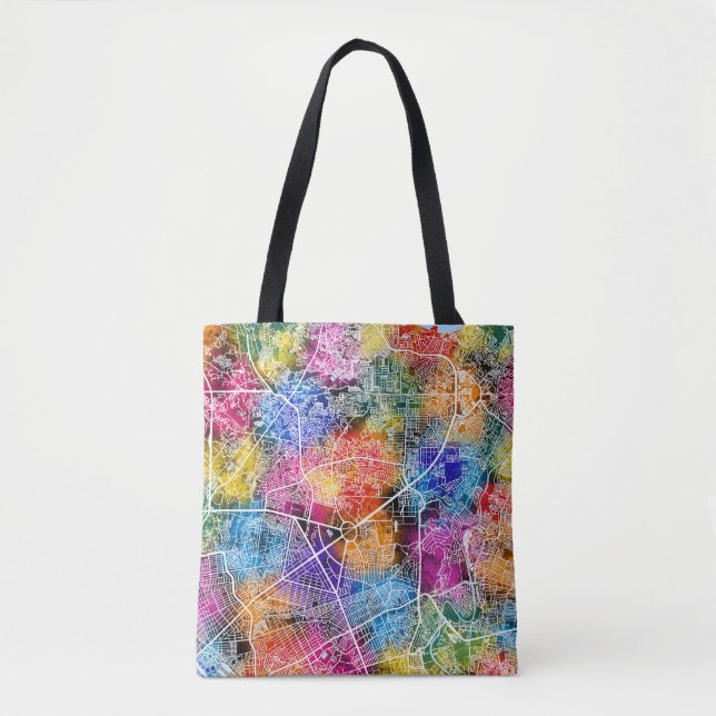 Bolsa Tote Mapa de Quezon City Filipinas (Frente)