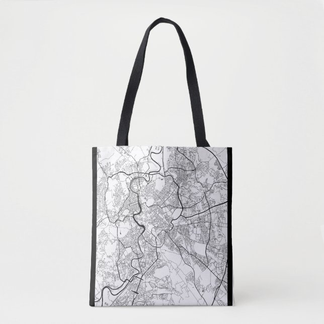 Bolsa Tote Mapa de Roma Itália (Frente)