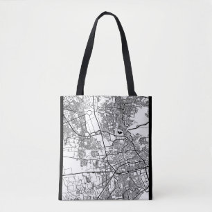 Bolsa Tote Mapa de Santiago de Querétaro Cidade do México