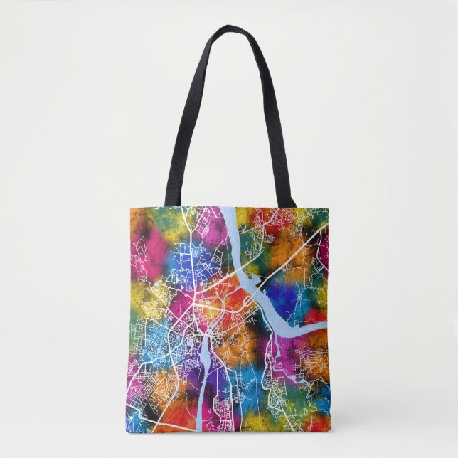 Bolsa Tote Mapa de Thane Maharashtra (Frente)