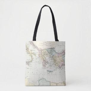 Bolsa Tote Mapa de viagens do missionário de Paul do apósto