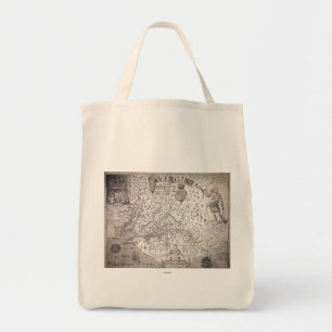 Bolsa Tote Mapa de Virgínia, 1612