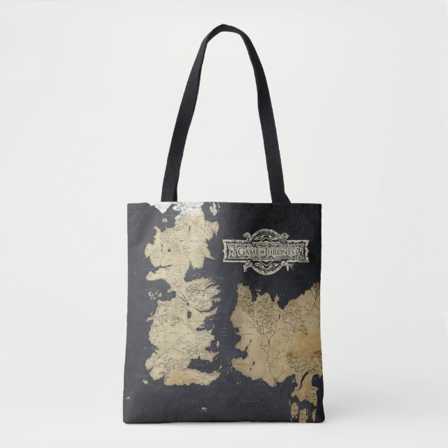 Bolsa Tote Mapa de Westeros (Frente)