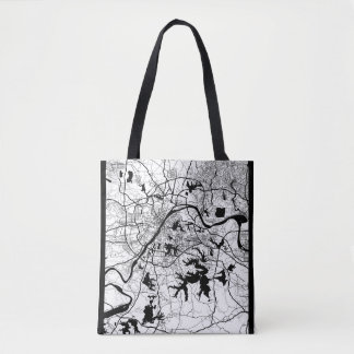 Bolsa Tote Mapa de Wuhan China