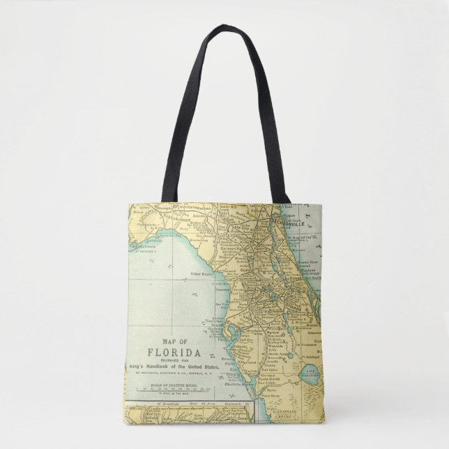 Bolsa Tote Mapa do Estado da Flórida (Frente)
