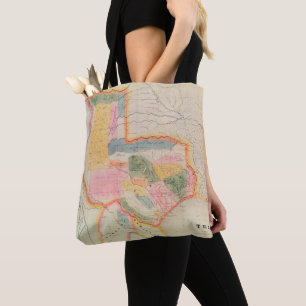 Bolsa Tote Mapa do estado do Texas 1835