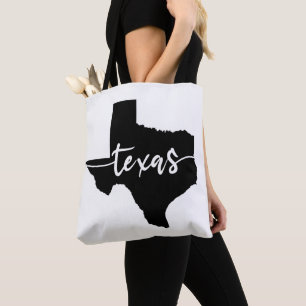 Bolsa Tote Mapa do Estado do Texas EUA
