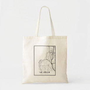 Bolsa Tote Mapa do La Jolla