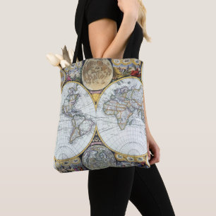 Bolsa Tote Mapa do mundo antigo, atlas Maritimus pelo
