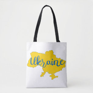 Bolsa Tote Mapa e cartazes ucranianos