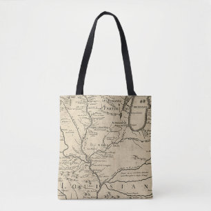 Bolsa Tote Mapa histórico de Illinois de 1718