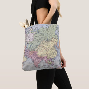 Bolsa Tote Mapa político   Ásia