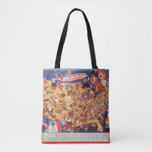 Bolsa Tote Mapa Todo-Americano do futebol do vintage