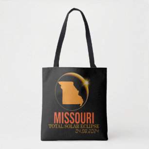 Bolsa Tote Mapa Total Solar do Missouri 8 de abril de 2024 EU