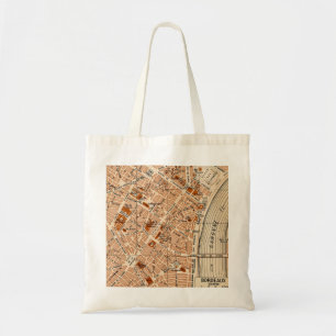 Bolsa Tote Mapa Vintage da cidade de Bordeaux França