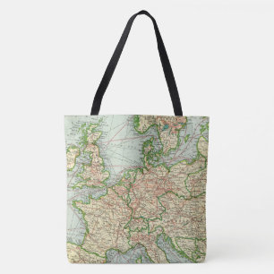 Bolsa Tote Mapa Vintage Europe