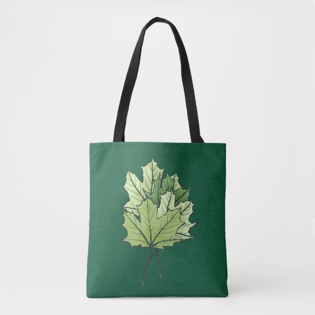 Bolsa Tote Mapas verdes em Primavera (Frente)