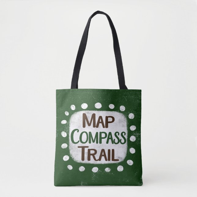 Bolsa Tote Mapear Bag de Toque de Trilha de Passagem (Frente)
