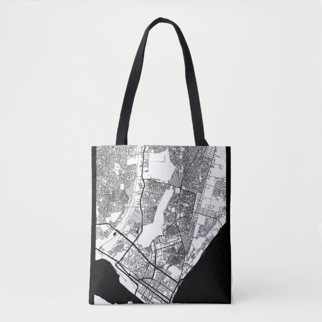 Bolsa Tote Maputo Mozambique City Map (Frente)