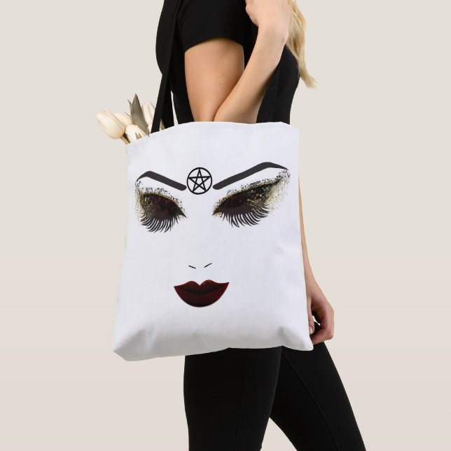 Bolsa Tote Maquiagem de Rosto Beleza Pentáculo Cílios e Lábio (Close Up)
