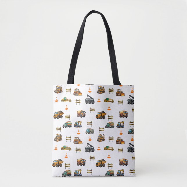 Bolsa Tote maquinaria de construção (Frente)
