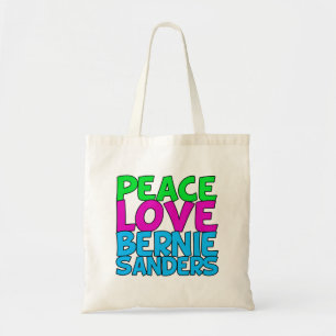 Bolsa Tote Máquinas de lixar de Bernie do amor da paz