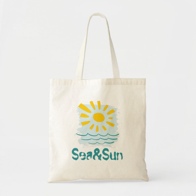 Bolsa Tote Mar e Sol (Frente)