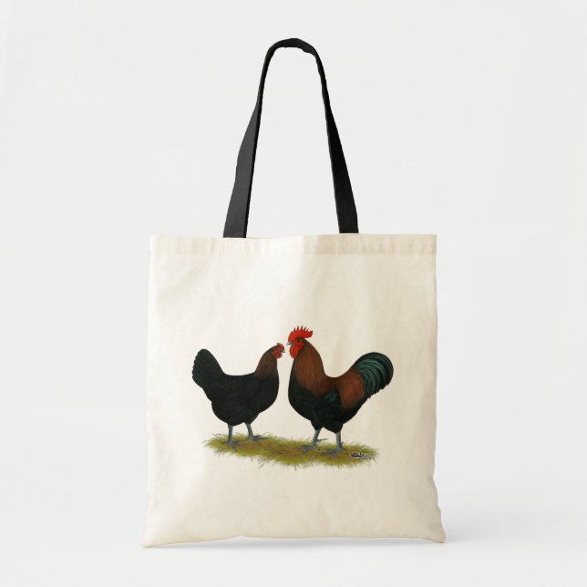 Bolsa Tote Marans Black Copper (Frente)