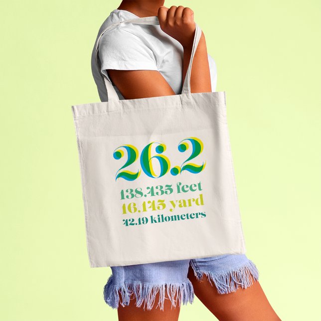 Bolsa Tote Maratona Personalizada em Execução 26.2 (Criador carregado)