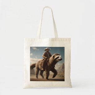 Bolsa Tote "Maravilhas do Oeste Selvagem: Cowboy Andando um C