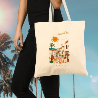 Bolsa Tote Marbella Espanha férias mediterrâneo 