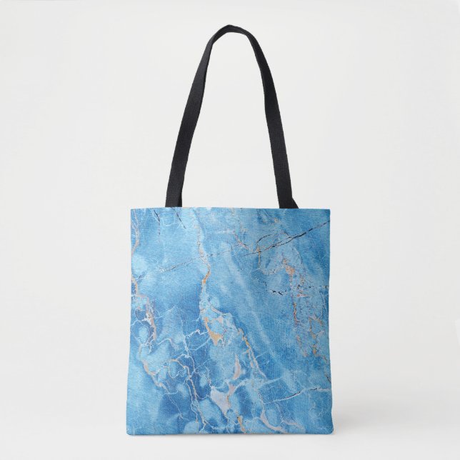 Bolsa Tote Marble Elegance: Superfície Texturizada Natural. (Frente)