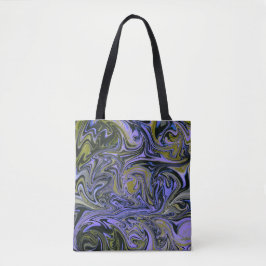Bolsa Tote Marble Forms – Violet & Gold Mystic Energy