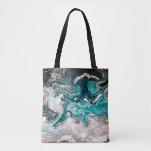 Bolsa Tote Marble Handmade: Textura De Luxo Tradicional.