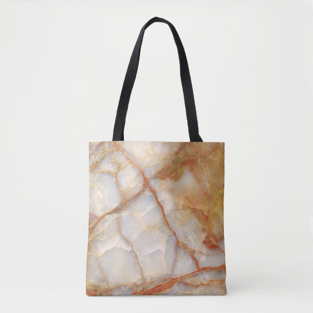Bolsa Tote Marble Majestade: Elegância brilhante (Frente)