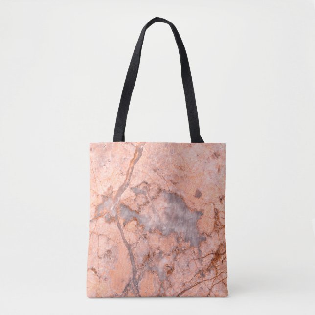 Bolsa Tote Marble texture white pattern (Frente)