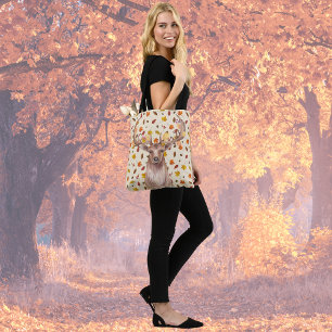 Bolsa Tote Marca de Aquarela do outono