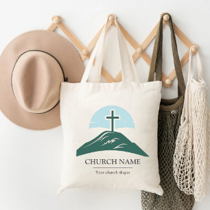 Bolsa Tote Marca de logotipo de igreja personalizada