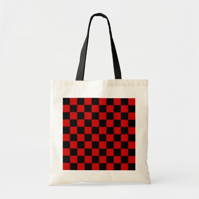 Bolsa Tote Marca de Padrão do Verificador (Frente)