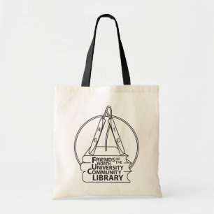 Bolsa Tote Marca de Tote de Orçamento FNUCL - Logotipo Preto
