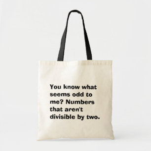 Bolsa Tote Marca de Tote Ímpar Matemática