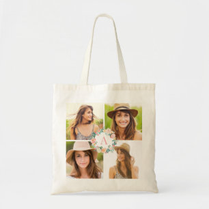 Bolsa Tote Marca de Tote Personalizada de Colagem de Fotos do
