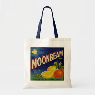 Bolsa Tote Marca do feixe de luz   Rótulo de Citrus Vintage