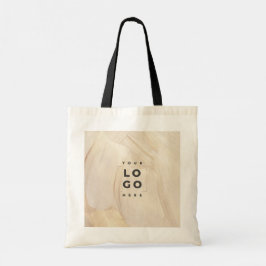 Bolsa Tote Marca neutra elegante natural Abstrato pintada